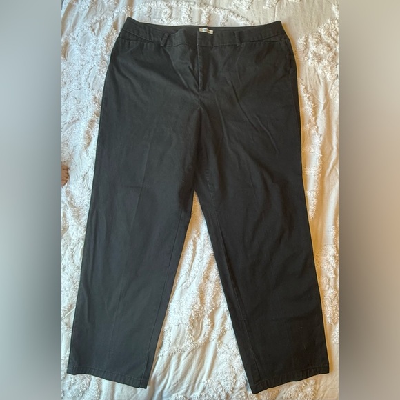 Dockers Women's Black Trousers size 16S A37 - Picture 1 of 7
